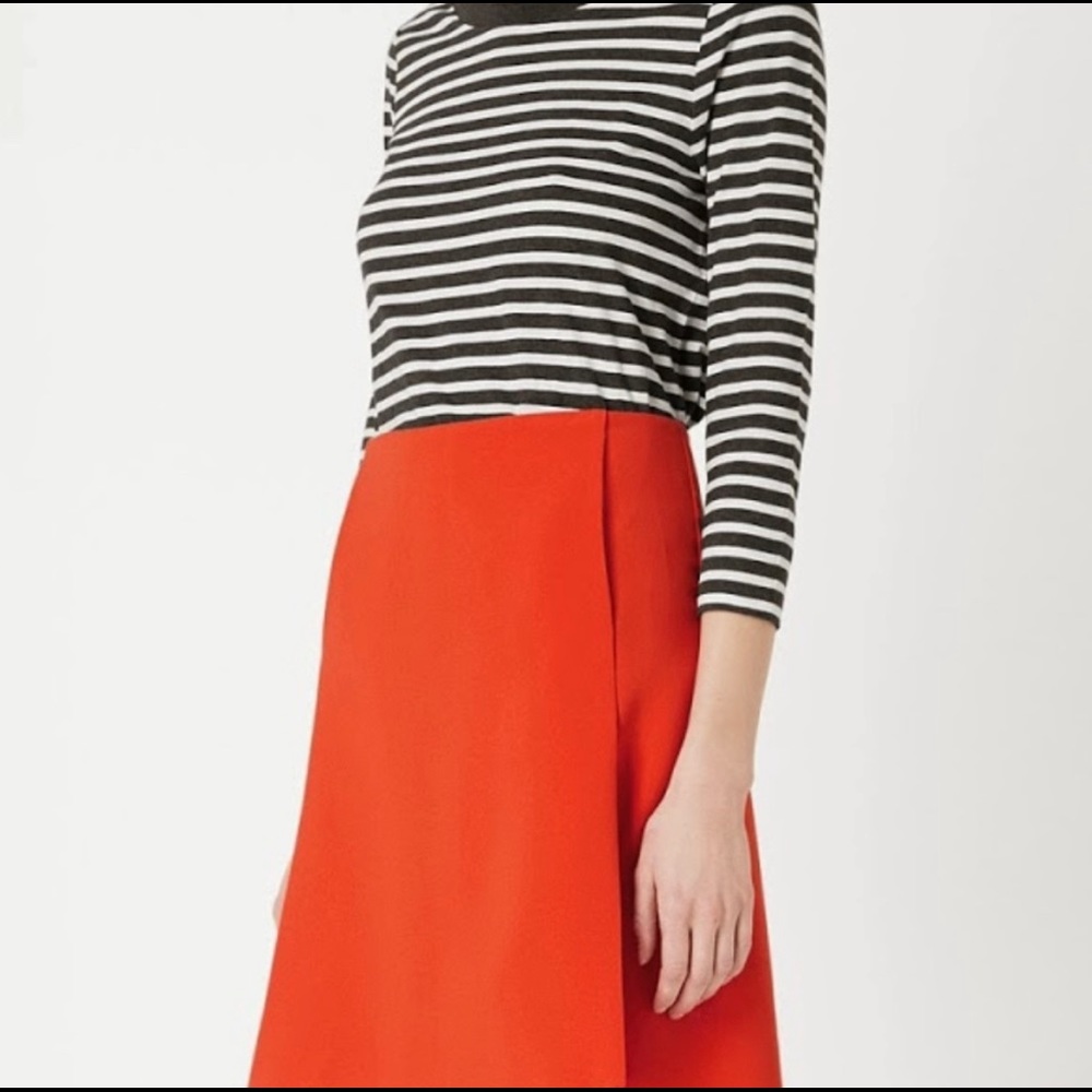 COS midi A-line skirt with front pleats